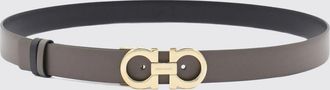 Ferragamo 2.5 cm Reversible Leather Belt with Gancini Buckle