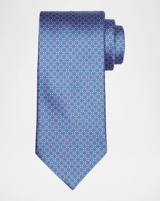 Stefano Ricci Men & apos;s Micro-Floral Silk Tie