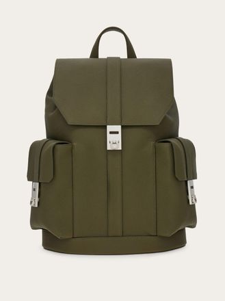Ferragamo Uomo Zaino fibbie Hug Verde