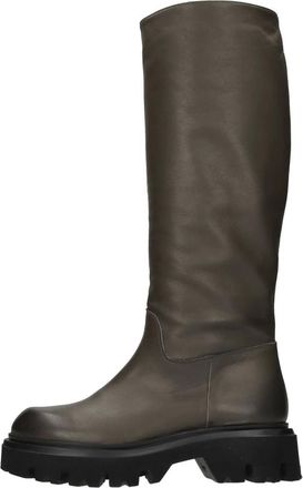 Poesie Veneziane Schoenen, Dames, Groen, 37 EU, Leer, Hoge laarzen