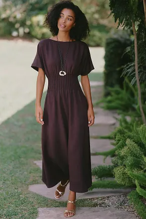 Exquise Tobie Boat Neck Shirtdress