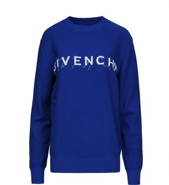Givenchy Blue Cotton Womens Sweatshirt