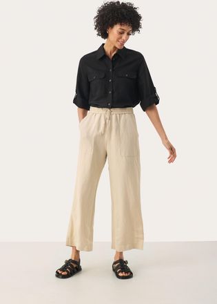 Part Two Casual broek Easy fit White Pepper beige