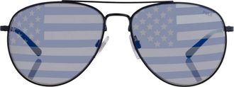 Ralph Lauren Aviator Zonnebril - Heren - Accessoires - Zwart - Maat: ONE Size