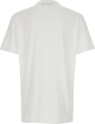 Dolce & Gabbana Mens Crew Neck T-Shirt White Cotton T-Shirts And Polos