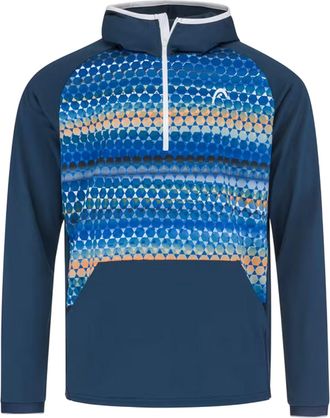 Head Heren-sweatshirt met geometrisch patroon en reguliere raglanmouwen (Blauw)