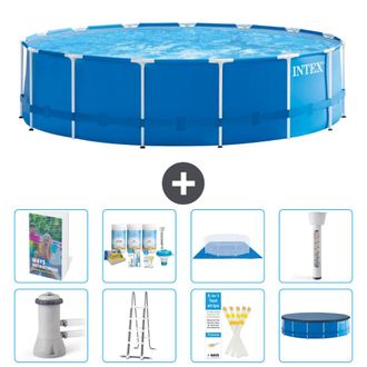 Intex Piscina Con Estructura Redonda - 457x122 Cm - 9-piezas S574