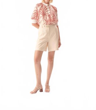 Exquise Journey High Waist Shorts In Beige