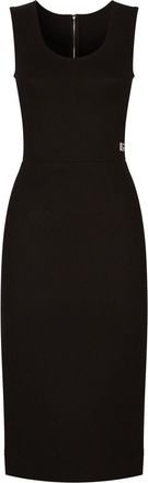Dolce & Gabbana Abito Midi A Costine Milano Senza Maniche