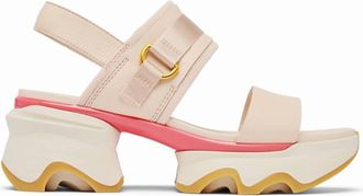 Sorel Womens Kinetic Impact Slingback Heel Sandal In Pearlescent/coral Blossom