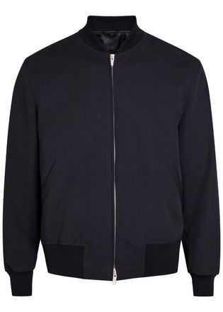 Lardini Wool Bomber Jacket - Navy - 52 (UK42 / XL)