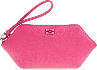Ganni Bou Coin Pouch - Dames - Portefeuilles - Roze - ONE Size - Katoen - Accessoires