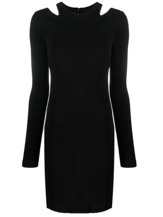 Just Cavalli Abito corto con decorazione - Nero