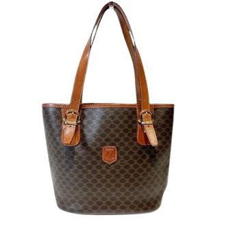 Celine Pre-owned Bucket Bags, female, Brown, Size: ONE SIZE Pre-owned Macadam PVC Tote Bag