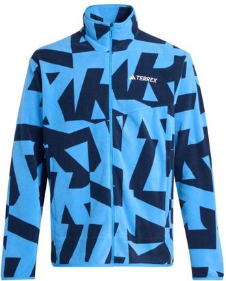 ADIDAS TERREX MT AOP Full Zip Fleece Fleecejacke f&uuml;r Herren | blau