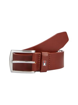 Tommy Hilfiger Lederg&uuml;rtel TOMMY HILFIGER DENTON 3,5 cm breit, Herren, Gr. 100, braun (schwarz tan), Leder, unifarben, Basic, G&uuml;rtel Lederg&uuml;rtel, Robuster Lederg&uuml;rte