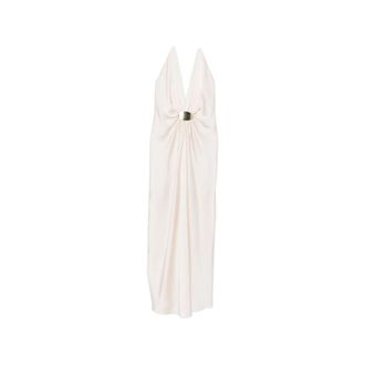 Simona Corsellini Maxi Kleedjes - Dames - Avondkleed - Beige - S - Kleedjes