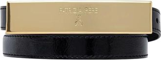 Patrizia Pepe Cintura sottile in pelle - - Accessories - Donna - Nero - M