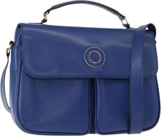 Celine Pre-owned Vintage Handbag - Dames - Vintage Handtas - Blauw - ONE Size - Leer - Vintage