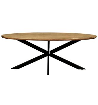 Moloo Mesa de comedor ovalada 10 personas 240cm madera