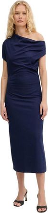 Silvian Heach Dames, Jurken, Blauw, Maat: S Leer