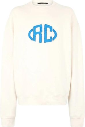 Roberto Cavalli Sweatshirt met Monogram - Heren - Sweatshirts - Beige - XL - Katoen - Hoodies & sweatvesten