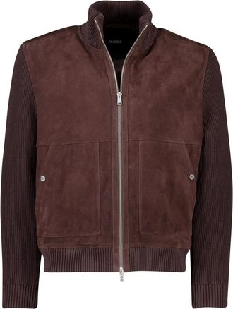 HUGO BOSS Jassen, Heren, Bruin, 4Xl, Katoen, Maparo Bomber