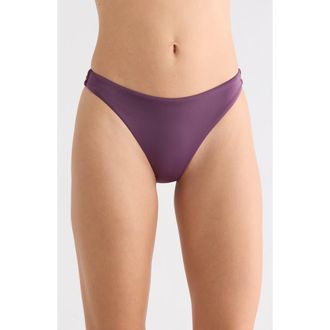 Volcom Simply Seamless Bikini Bottoms in Mulberry at Nordstrom, Size Medium
