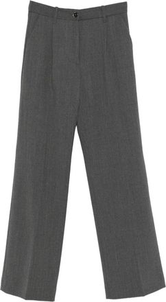 Nine In The Morning Pantaloni dritti con pieghe - Grigio
