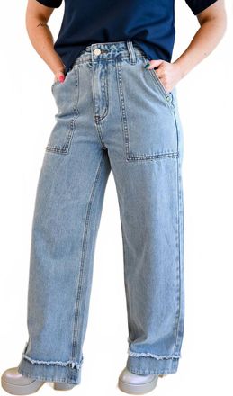 FRNCH Marino Pines Denim Trouser In Blue