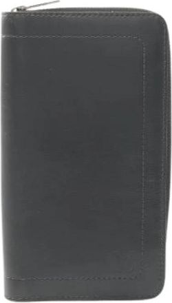 Louis Vuitton Pre-owned Zippy Organizer Utaha Leather Long Wallet - Heren - Vintage Accessoires - Zwart - ONE Size - Leer - Vintage