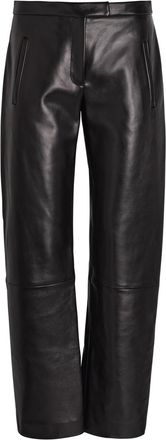 Khaite Miles Leather Trousers - Black - 6 (UK10 / S)