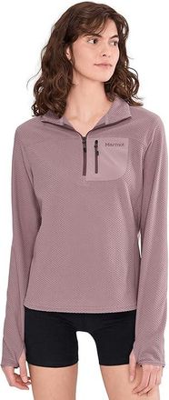 Marmot Airfleece 1/2 Zip Womens Sweater Light Mauve : SM, Polyester
