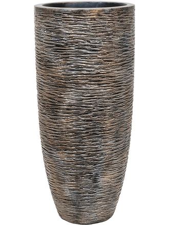 Baq Hoher Blumentopf Luxe Lite Universe Wrinkle Partner &oslash; 34/ H 75 cm - Bronze