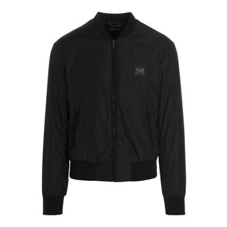 Dolce & Gabbana Bomber Jackets, male, Black, L, Giubbotto Nylon Jacket