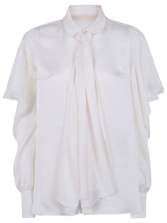 sacai Satin X Chiffon Shirt