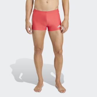 adidas Badehose ADIDAS PERFORMANCE 3S BLD BOXER, Herren, Gr. 10, N-Gr, semi lucid rot, wei&szlig;, Obermaterial: 78% Polyamid, 22% Elasthan, Badehosen Badehose