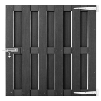 Berkfield Home Garden Gate WPC 100x100 cm Grey