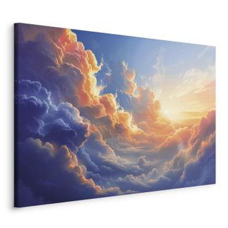 OEM Pintura - Puesta De Sol Sobre Un Mar Nublado: Una Maravillosa Sinfon&iacute;a De Colores