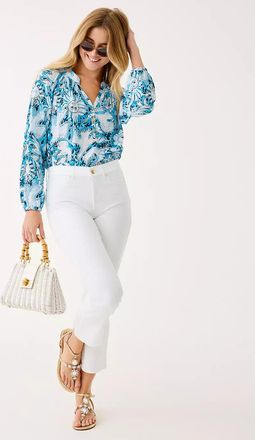 Lilly Pulitzer 27 Annet High Rise Crop Flare Jean