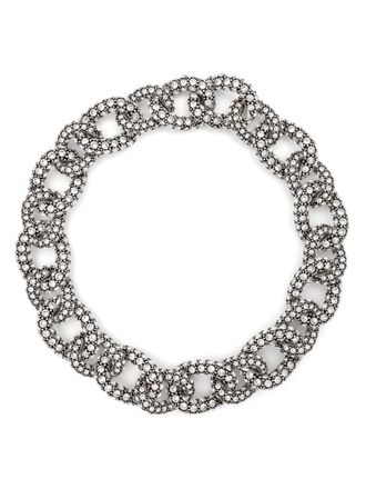 Isabel Marant Funky choker verfraaid met stras - Zilver
