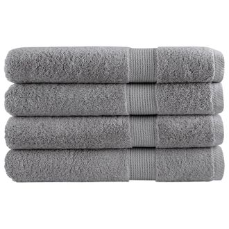 Berkfield Home Premium Towels SOLUND 4pcs Grey 100x200cm 600gsm