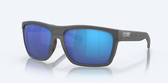 Costa Unisex Pargo Polarized Sunglasses In Net Dark Grey Blue Mirror