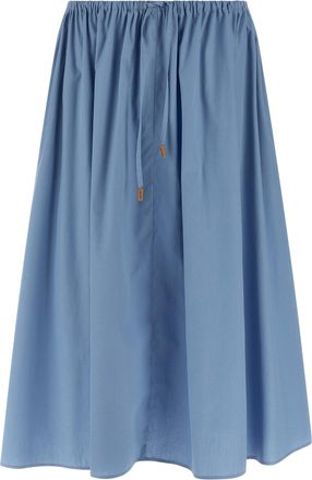 Marni Poplin Skirt Gonne Celeste-Donna