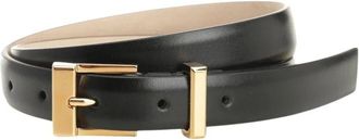 Khaite Manhattan Calfskin Belt - female - Khaite - Belts - Black - 90 CM - Accessories