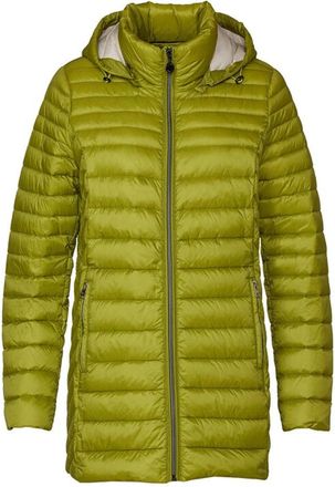Danwear Gewatteerde Lichtgewicht Donsjas Lime/Zand - Dames - Gewatteerde jassen - Groen - 2XL - Jassen