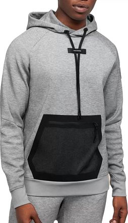 On Mens Running Hoodie In Gray/black