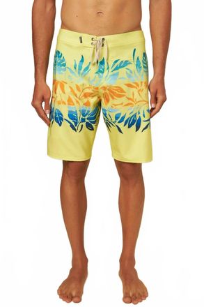 O'Neill Hyperfreak Heist Print Boardies Board Short In Lemon