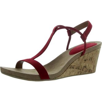 Style & Co. Womens Style & Co. Mulan Wedge Sandal Red MULAN-RED