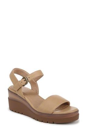 Naturalizer Graciela Wedge Sandal in Birch Tan Faux Leather at Nordstrom Rack, Size 6.5